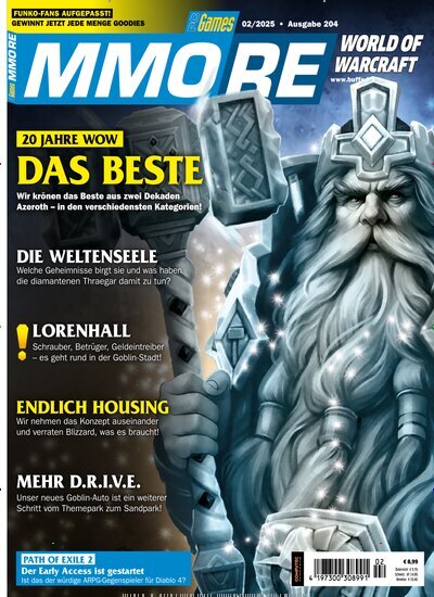 Titelbild der Ausgabe 2/2025 von PC Games MMORE. Diese Zeitschrift und viele weitere Computerzeitschriften, Tabletmagazine und Smartphonemagazine als Abo oder epaper bei United Kiosk online kaufen.