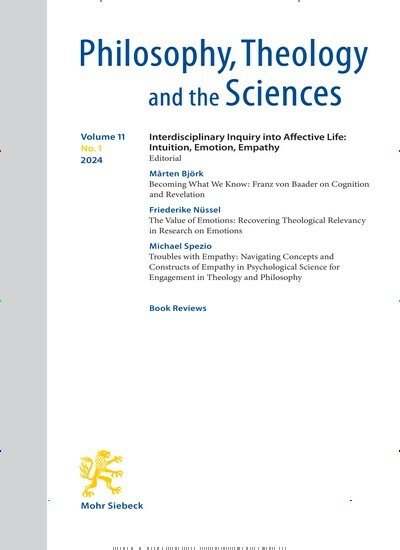 Titelbild der Ausgabe 1/2024 von Philosophy, Theology and the Sciences (PTSc). Diese Zeitschrift und viele weitere Wissenschaftsmagazine als Abo oder epaper bei United Kiosk online kaufen.