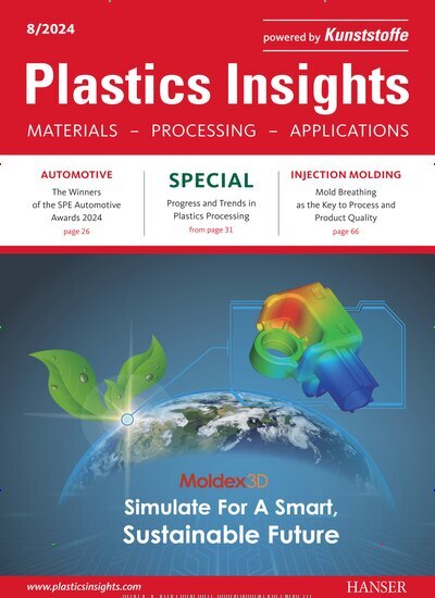 Titelbild der Ausgabe 8/2024 von Plastics Insights. Diese Zeitschrift und viele weitere Industriemagazine und Handwerkmagazine als Abo oder epaper bei United Kiosk online kaufen.