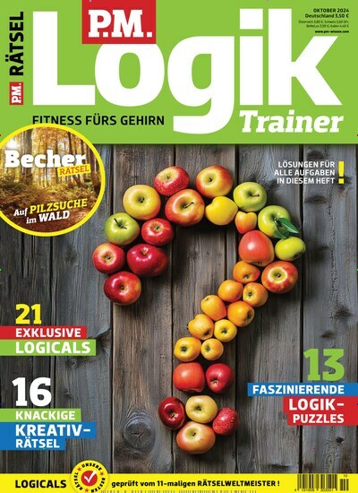 Titelbild der Ausgabe 10/2024 von PM Logik Trainer. Diese Zeitschrift und viele weitere Reisemagazine, Freizeitmagazine und Wissensmagazine als Abo oder epaper bei United Kiosk online kaufen.