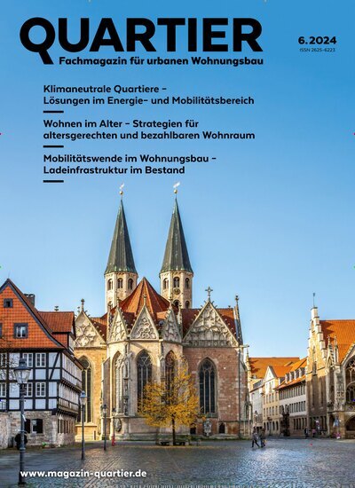 Titelbild der Ausgabe 6/2024 von Quartier. Diese Zeitschrift und viele weitere Architekturzeitschriften und Bauzeitschriften als Abo oder epaper bei United Kiosk online kaufen.