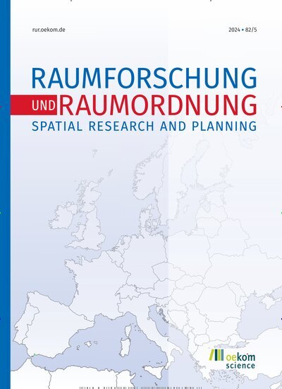 Titelbild der Ausgabe 5/2024 von Raumforschung und Raumordnung. Diese Zeitschrift und viele weitere Wissenschaftsmagazine als Abo oder epaper bei United Kiosk online kaufen.