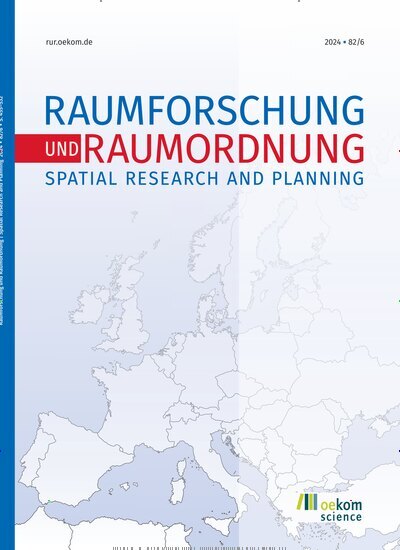 Titelbild der Ausgabe 6/2024 von Raumforschung und Raumordnung. Diese Zeitschrift und viele weitere Wissenschaftsmagazine als Abo oder epaper bei United Kiosk online kaufen.