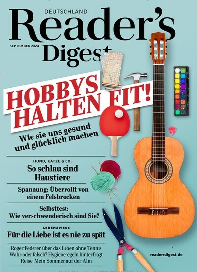 Titelbild der Ausgabe 9/2024 von Reader´s Digest Deutschland. Diese Zeitschrift und viele weitere Frauenzeitschriften als Abo oder epaper bei United Kiosk online kaufen.