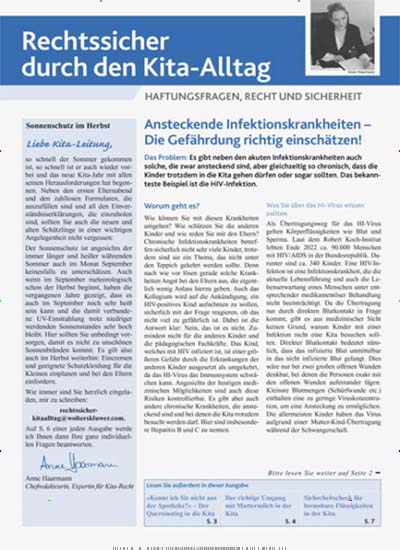 Titelbild der Ausgabe 9/2024 von Rechtssicher durch den Kita-Alltag. Diese Zeitschrift und viele weitere Zeitschriften für Pädagogik als Abo oder epaper bei United Kiosk online kaufen.