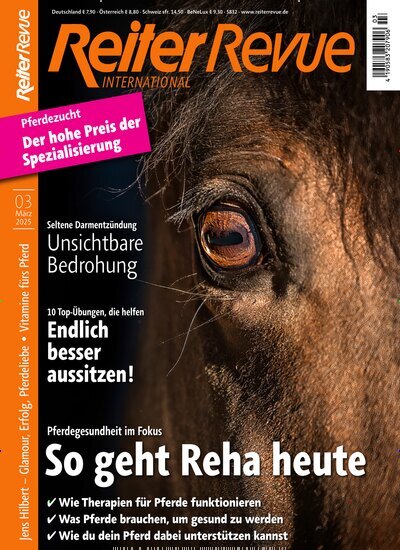 Titelbild der Ausgabe 3/2025 von Reiter Revue International. Diese Zeitschrift und viele weitere Sportmagazine als Abo oder epaper bei United Kiosk online kaufen.