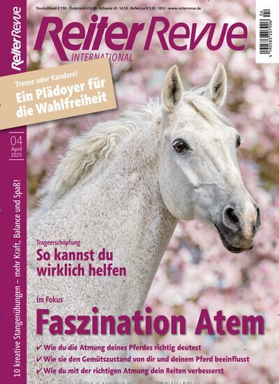 Titelbild der Ausgabe 4/2025 von Reiter Revue International. Diese Zeitschrift und viele weitere Sportmagazine als Abo oder epaper bei United Kiosk online kaufen.