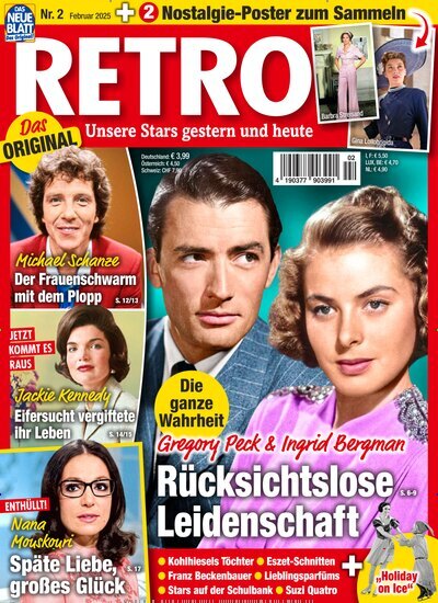 Titelbild der Ausgabe 2/2025 von Retro. Diese Zeitschrift und viele weitere Frauenzeitschriften als Abo oder epaper bei United Kiosk online kaufen.