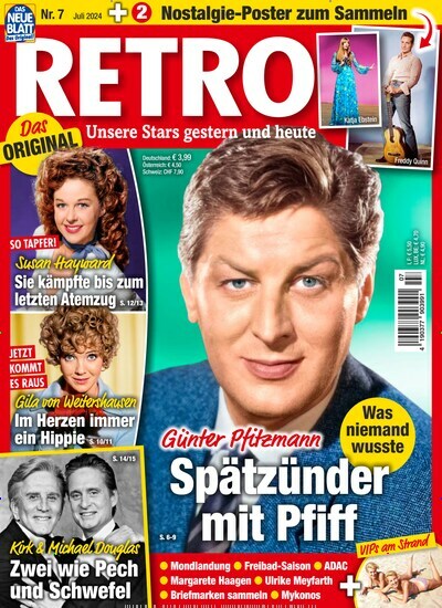 Titelbild der Ausgabe 7/2024 von Retro. Diese Zeitschrift und viele weitere Frauenzeitschriften als Abo oder epaper bei United Kiosk online kaufen.