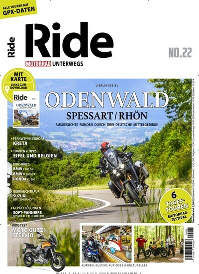 Titelbild der Ausgabe 22/2024 von Ride - Motorrad unterwegs. Diese Zeitschrift und viele weitere Automagazine und Motorradzeitschriften als Abo oder epaper bei United Kiosk online kaufen.