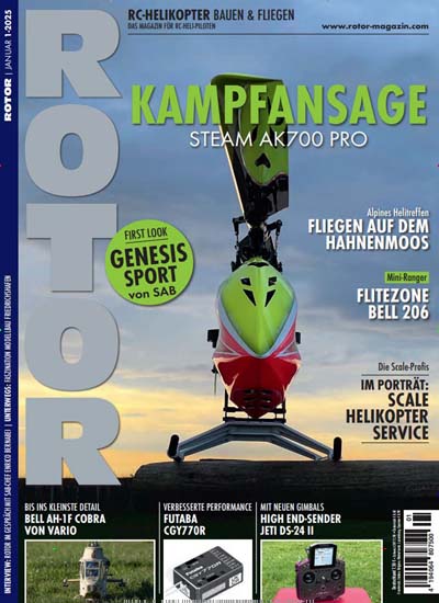 Titelbild der Ausgabe 1/2025 von Rotor. Diese Zeitschrift und viele weitere Reisemagazine, Freizeitmagazine und Wissensmagazine als Abo oder epaper bei United Kiosk online kaufen.