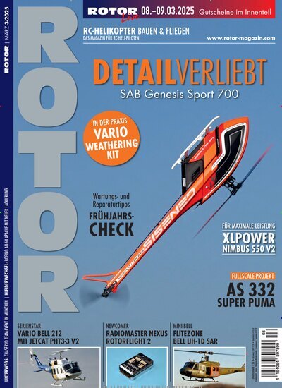 Titelbild der Ausgabe 3/2025 von Rotor. Diese Zeitschrift und viele weitere Reisemagazine, Freizeitmagazine und Wissensmagazine als Abo oder epaper bei United Kiosk online kaufen.