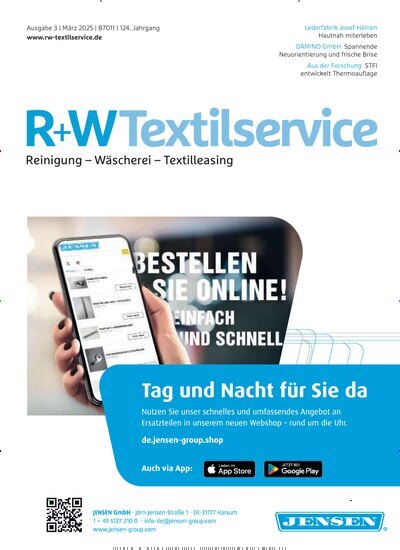 Titelbild der Ausgabe 3/2025 von R+W Textilservice. Diese Zeitschrift und viele weitere Gastronomiezeitschriften, Fashionmagazine, Beautymagazine als Abo oder epaper bei United Kiosk online kaufen.