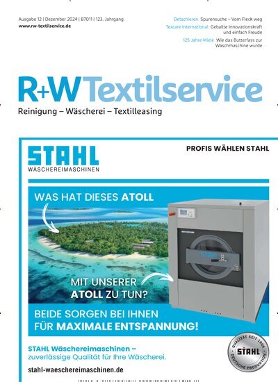 Titelbild der Ausgabe 12/2024 von R+W Textilservice. Diese Zeitschrift und viele weitere Gastronomiezeitschriften, Fashionmagazine, Beautymagazine als Abo oder epaper bei United Kiosk online kaufen.