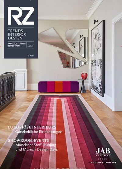 Titelbild der Ausgabe 3/2025 von RZ - Trends Interior Design. Diese Zeitschrift und viele weitere Architekturzeitschriften und Bauzeitschriften als Abo oder epaper bei United Kiosk online kaufen.