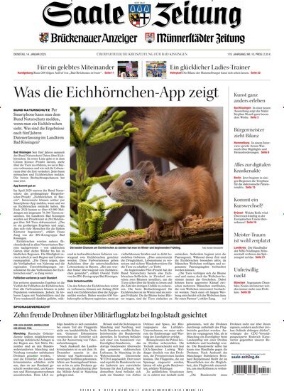 Titelbild der Ausgabe 10/2025 von Saale Zeitung. Diese Zeitschrift und viele weitere Zeitungsabos als Abo oder epaper bei United Kiosk online kaufen.