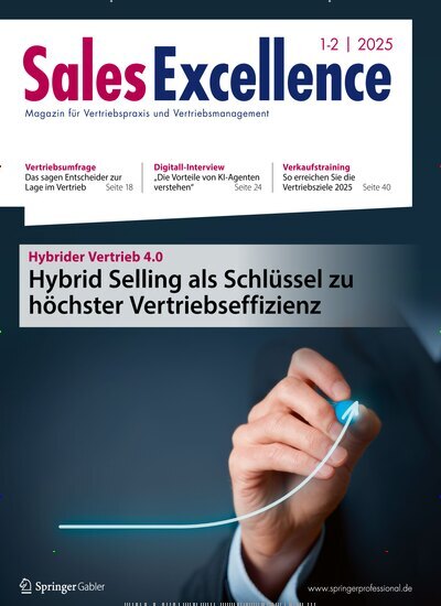 Titelbild der Ausgabe 1/2025 von Sales Excellence. Diese Zeitschrift und viele weitere Businessmagazine als Abo oder epaper bei United Kiosk online kaufen.