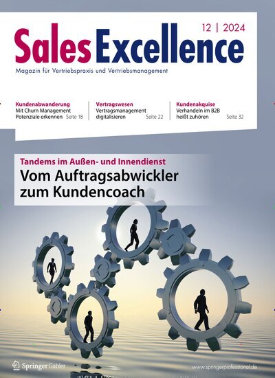 Titelbild der Ausgabe 12/2024 von Sales Excellence. Diese Zeitschrift und viele weitere Businessmagazine als Abo oder epaper bei United Kiosk online kaufen.