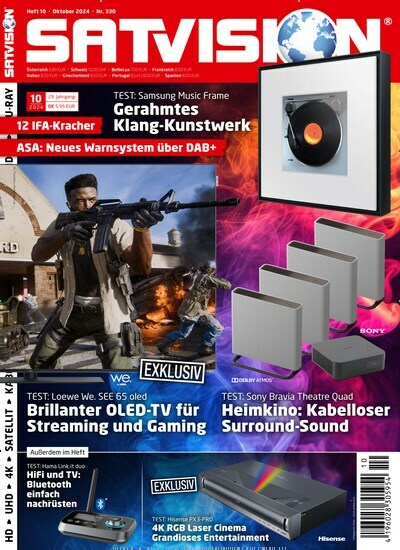 Titelbild der Ausgabe 10/2024 von Satvision. Diese Zeitschrift und viele weitere Audiomagazine, Filmmagazine und Fotozeitschriften als Abo oder epaper bei United Kiosk online kaufen.