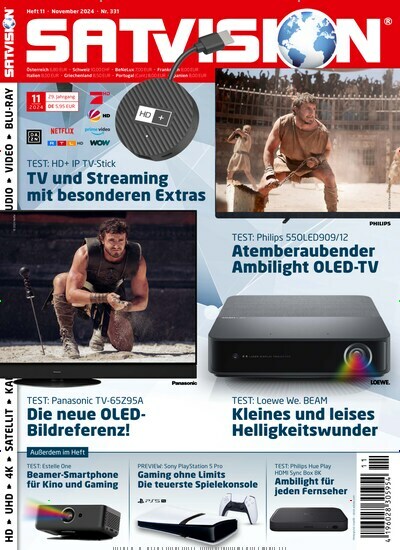 Titelbild der Ausgabe 11/2024 von Satvision. Diese Zeitschrift und viele weitere Audiomagazine, Filmmagazine und Fotozeitschriften als Abo oder epaper bei United Kiosk online kaufen.