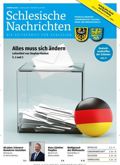 Titelbild der Ausgabe 2/2025 von Schlesische Nachrichten. Diese Zeitschrift und viele weitere Reisemagazine, Freizeitmagazine und Wissensmagazine als Abo oder epaper bei United Kiosk online kaufen.