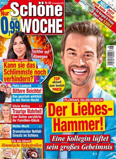 Titelbild der Ausgabe 48/2024 von Schöne Woche. Diese Zeitschrift und viele weitere Frauenzeitschriften als Abo oder epaper bei United Kiosk online kaufen.