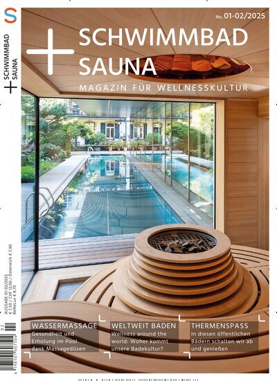 Titelbild der Ausgabe 2/2025 von Schwimmbad & Sauna. Diese Zeitschrift und viele weitere Gartenzeitschriften und Wohnzeitschriften als Abo oder epaper bei United Kiosk online kaufen.