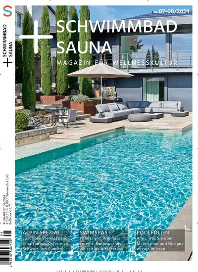 Titelbild der Ausgabe 8/2024 von Schwimmbad & Sauna. Diese Zeitschrift und viele weitere Gartenzeitschriften und Wohnzeitschriften als Abo oder epaper bei United Kiosk online kaufen.