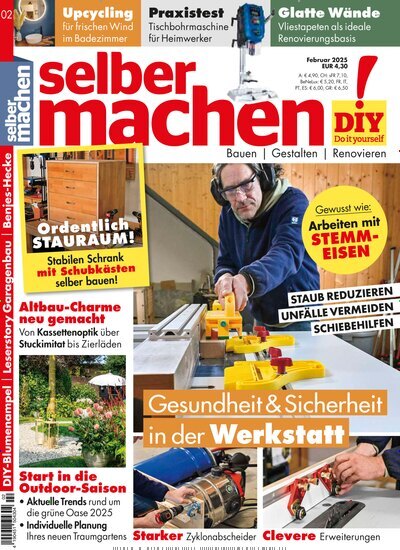 Titelbild der Ausgabe 2/2025 von selbermachen. Diese Zeitschrift und viele weitere Gartenzeitschriften und Wohnzeitschriften als Abo oder epaper bei United Kiosk online kaufen.