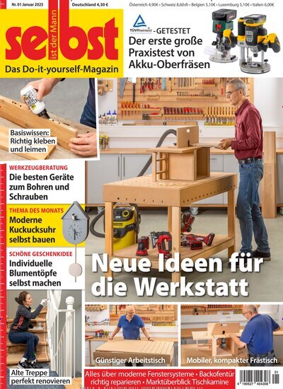 Titelbild der Ausgabe 1/2025 von Selbst ist der Mann. Diese Zeitschrift und viele weitere Gartenzeitschriften und Wohnzeitschriften als Abo oder epaper bei United Kiosk online kaufen.