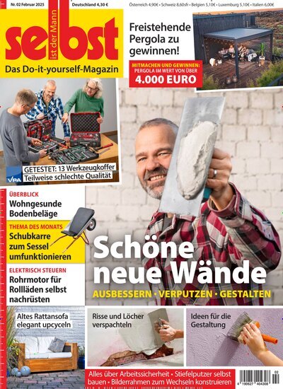 Titelbild der Ausgabe 2/2025 von Selbst ist der Mann. Diese Zeitschrift und viele weitere Gartenzeitschriften und Wohnzeitschriften als Abo oder epaper bei United Kiosk online kaufen.