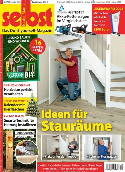 Titelbild der Ausgabe 11/2024 von Selbst ist der Mann. Diese Zeitschrift und viele weitere Gartenzeitschriften und Wohnzeitschriften als Abo oder epaper bei United Kiosk online kaufen.