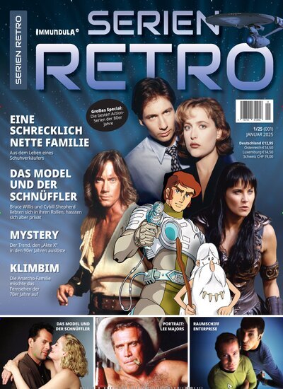 Titelbild der Ausgabe 1/2025 von Serien Retro. Diese Zeitschrift und viele weitere Audiomagazine, Filmmagazine und Fotozeitschriften als Abo oder epaper bei United Kiosk online kaufen.