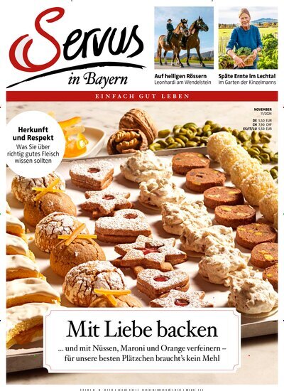 Titelbild der Ausgabe 11/2024 von Servus in Bayern. Diese Zeitschrift und viele weitere Gartenzeitschriften und Wohnzeitschriften als Abo oder epaper bei United Kiosk online kaufen.