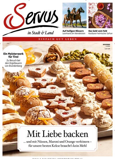 Titelbild der Ausgabe 11/2024 von Servus in Stadt & Land - Österreich. Diese Zeitschrift und viele weitere Gartenzeitschriften und Wohnzeitschriften als Abo oder epaper bei United Kiosk online kaufen.