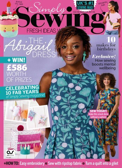 Titelbild der Ausgabe 2/2025 von Simply Sewing. Diese Zeitschrift und viele weitere Modemagazine und DIY-Magazine als Abo oder epaper bei United Kiosk online kaufen.