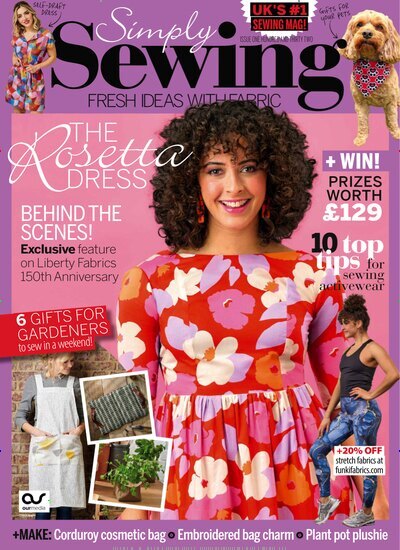 Titelbild der Ausgabe 3/2025 von Simply Sewing. Diese Zeitschrift und viele weitere Modemagazine und DIY-Magazine als Abo oder epaper bei United Kiosk online kaufen.