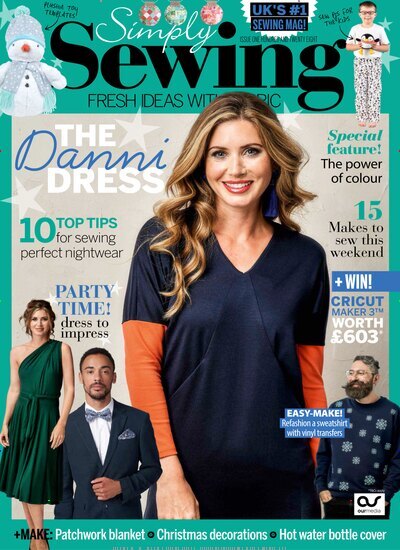 Titelbild der Ausgabe 12/2024 von Simply Sewing. Diese Zeitschrift und viele weitere Modemagazine und DIY-Magazine als Abo oder epaper bei United Kiosk online kaufen.