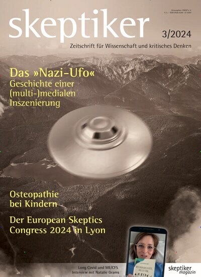 Titelbild der Ausgabe 3/2024 von skeptiker. Diese Zeitschrift und viele weitere Reisemagazine, Freizeitmagazine und Wissensmagazine als Abo oder epaper bei United Kiosk online kaufen.