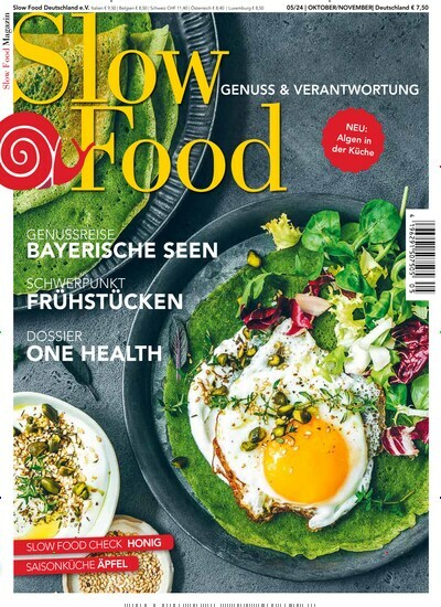 Titelbild der Ausgabe 5/2024 von Slow Food Magazin. Diese Zeitschrift und viele weitere Kochzeitschriften und Backzeitschriften als Abo oder epaper bei United Kiosk online kaufen.