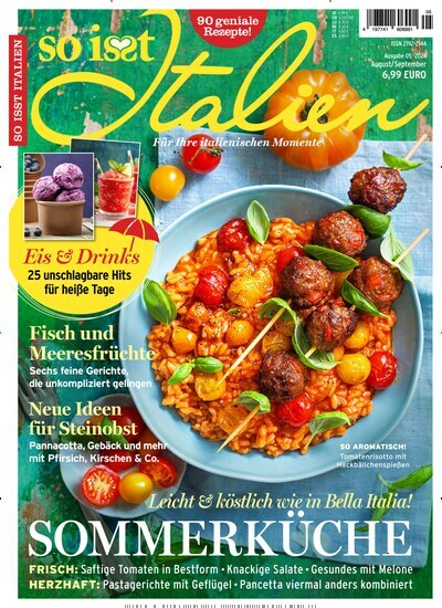 Titelbild der Ausgabe 5/2024 von So isst Italien. Diese Zeitschrift und viele weitere Kochzeitschriften und Backzeitschriften als Abo oder epaper bei United Kiosk online kaufen.