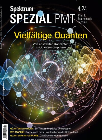 Titelbild der Ausgabe 4/2024 von Spektrum der Wissenschaft Spezial Physik, Mathematik, Technik. Diese Zeitschrift und viele weitere Reisemagazine, Freizeitmagazine und Wissensmagazine als Abo oder epaper bei United Kiosk online kaufen.