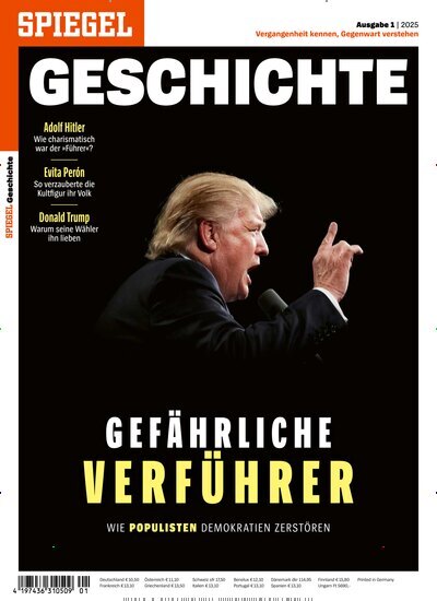 Titelbild der Ausgabe 1/2025 von Spiegel Geschichte. Diese Zeitschrift und viele weitere Reisemagazine, Freizeitmagazine und Wissensmagazine als Abo oder epaper bei United Kiosk online kaufen.