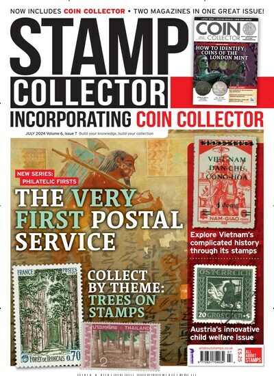 Titelbild der Ausgabe 7/2024 von Stamp Collector. Diese Zeitschrift und viele weitere Reisemagazine, Freizeitmagazine und Wissensmagazine als Abo oder epaper bei United Kiosk online kaufen.