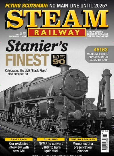 Titelbild der Ausgabe 561/2024 von Steam Railway. Diese Zeitschrift und viele weitere Computerzeitschriften, Tabletmagazine und Smartphonemagazine als Abo oder epaper bei United Kiosk online kaufen.