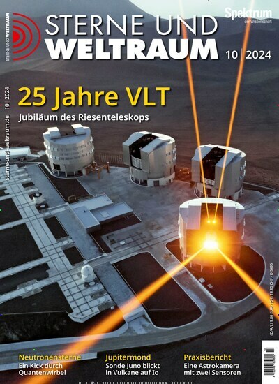 Titelbild der Ausgabe 10/2024 von Sterne und Weltraum. Diese Zeitschrift und viele weitere Reisemagazine, Freizeitmagazine und Wissensmagazine als Abo oder epaper bei United Kiosk online kaufen.