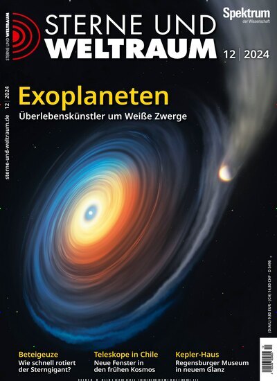 Titelbild der Ausgabe 12/2024 von Sterne und Weltraum. Diese Zeitschrift und viele weitere Reisemagazine, Freizeitmagazine und Wissensmagazine als Abo oder epaper bei United Kiosk online kaufen.