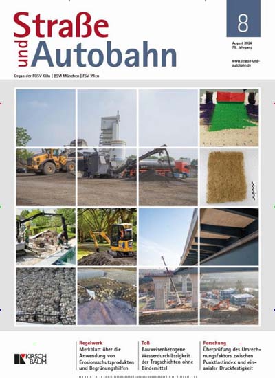 Titelbild der Ausgabe 8/2024 von Straße und Autobahn. Diese Zeitschrift und viele weitere Logistikmagazine und Medienmagazine als Abo oder epaper bei United Kiosk online kaufen.