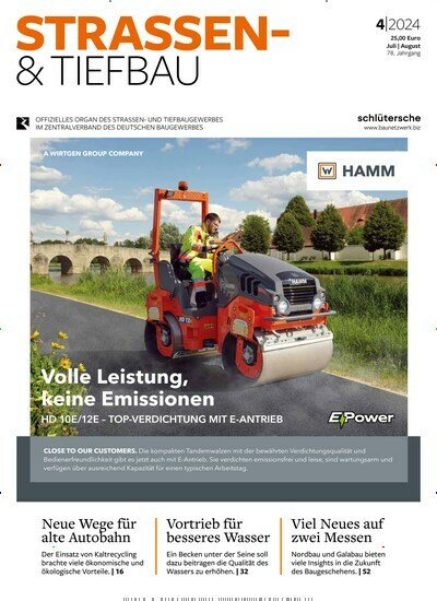 Titelbild der Ausgabe 4/2024 von Strassen- und Tiefbau. Diese Zeitschrift und viele weitere Architekturzeitschriften und Bauzeitschriften als Abo oder epaper bei United Kiosk online kaufen.