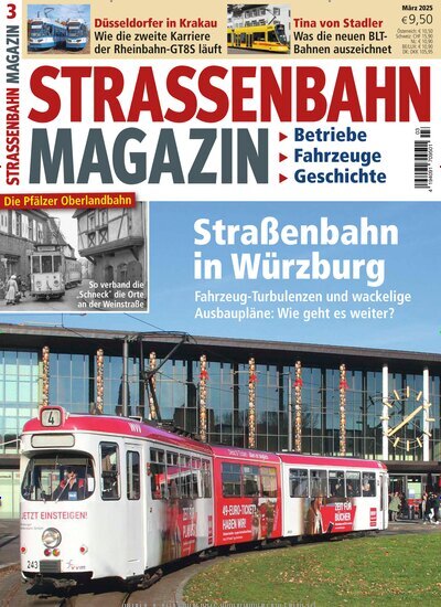 Titelbild der Ausgabe 3/2025 von Strassenbahn Magazin. Diese Zeitschrift und viele weitere Reisemagazine, Freizeitmagazine und Wissensmagazine als Abo oder epaper bei United Kiosk online kaufen.